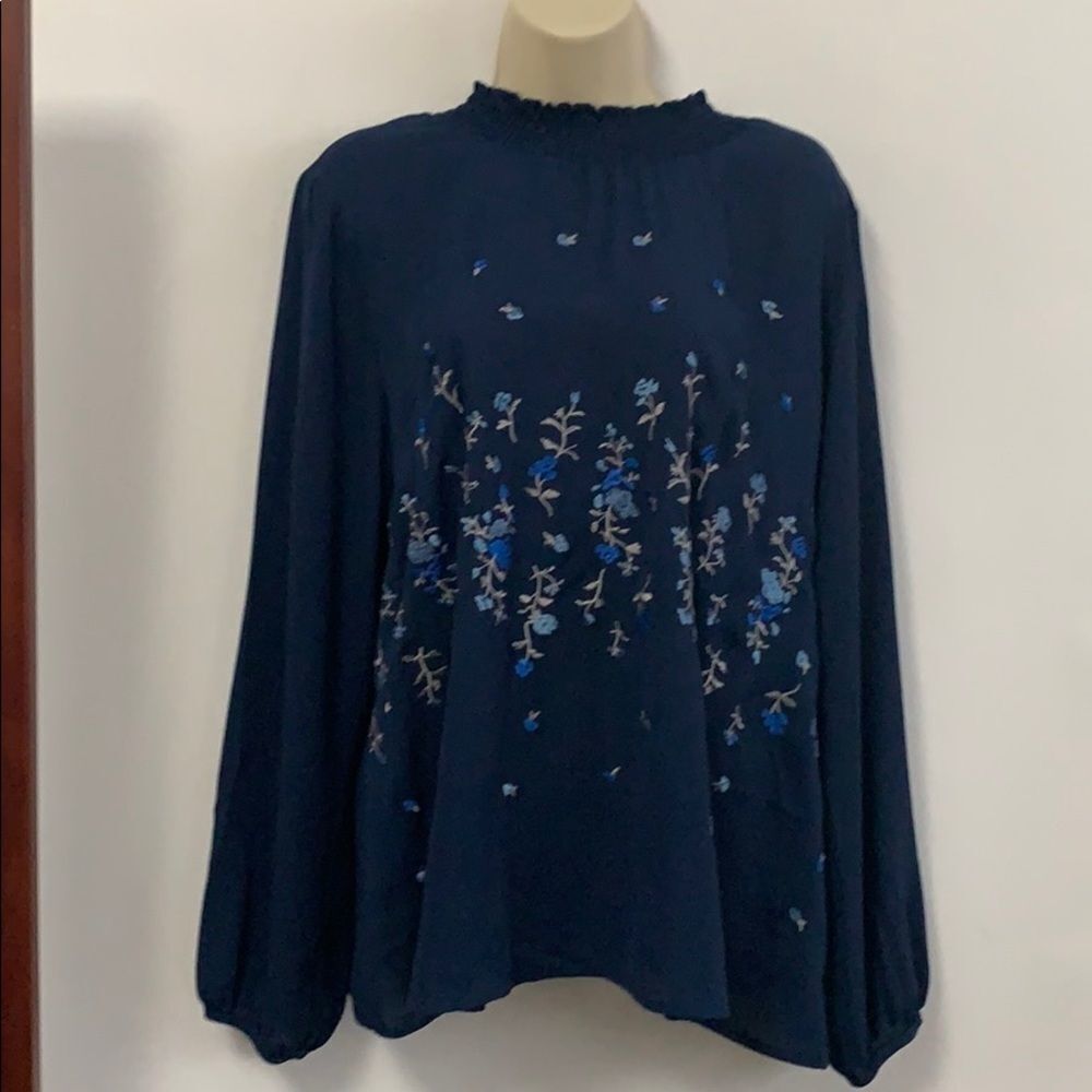 CHENAULT WOMEN’S BLUE BLOUSE Size L
